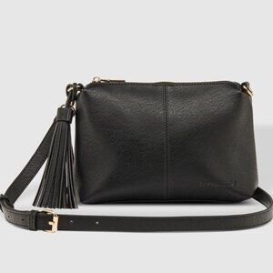 Louenhide Baby Daisy Crossbody Vegan Leather Bag | Black | Brand New, Never Used